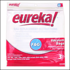 Eureka F & G 52320 Vacuum Bags - 3 pack