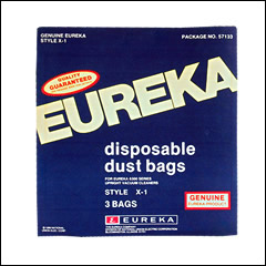 Eureka X-1 57133 Vacuum Bags - 3 pack