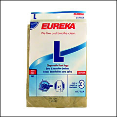 Eureka L 61715 Vacuum Bags - 3 pack