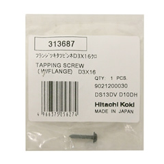 Hitachi 313687 Tap Screw with Flange