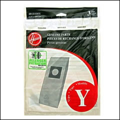 Hoover Type Y Allergen Vacuum Cleaner Bags - 3 pack