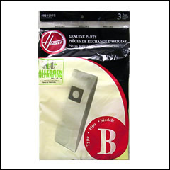 Hoover Type B Allergen Vacuum Cleaner Bags - 3 pack