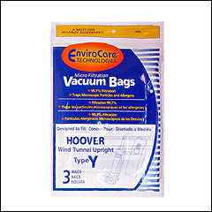 Hoover Type Y Micro Filtration Bags - 3 pack