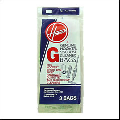 Hoover Type G Vacuum Cleaner Bags - 3 pack