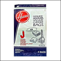 Hoover Type J Vacuum Cleaner Bags - 4 pack