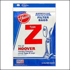 Hoover Type Z Vacuum Cleaner Bags - 3 pack