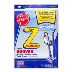 Hoover Type Z Allergen Vacuum Bags - 3 pack