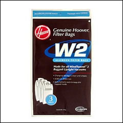 Hoover Type W2 Allergen Filter Bags - 3 pack
