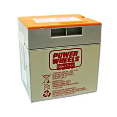 Power Wheels Gray 12 Volt Battery Orange Top 00801 1661
