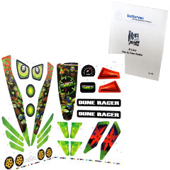Power Wheels DRH63 Teenage Mutant Ninja Turtles Decal Sheet #3900-4243 Bundled With Use & Care Guide