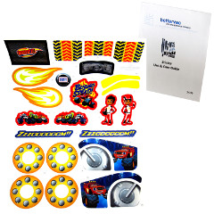 Power Wheels DTB78 Blaze Lil Quad Decal Sheet #3900-4271 Bundled With Use & Care Guide