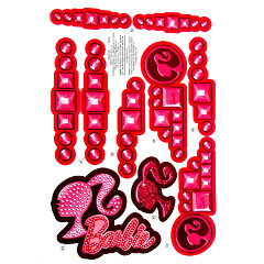 Power Wheels W6203 Barbie Cadillac Escalade Small Decal Sheet W6203-0311