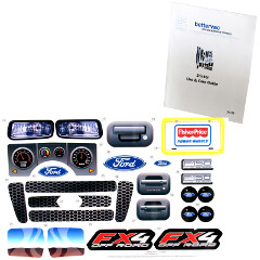 Power Wheels BBM94 Ford F-150 FX4 Decal Sheet #BBM94-0330 Bundled With Use & Care Guide