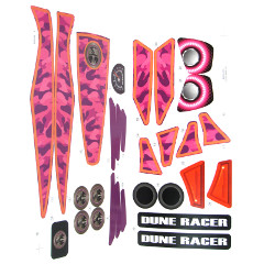 Power Wheels BCK89 Girls Dune Racer Decal Sheet BCK89-0311