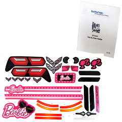 Power Wheels BFY96 Barbie Corvette Decal Sheet #BFY96-0310 Bundled With Use & Care Guide