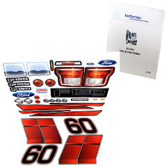 Power Wheels CDF54 Ford F-150 Decal Sheet #CDF54-0310A Bundled With Use & Care Guide