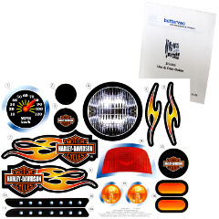 Power Wheels X6222 Lil Harley-Davidson Decal Sheet #X6222-0310 Bundled With Use & Care Guide