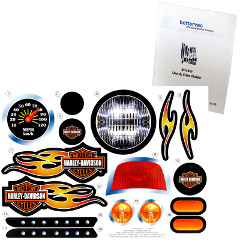 Power Wheels X6222 Lil Harley-Davidson Decal Sheet #X6222-0310 Bundled With Use & Care Guide