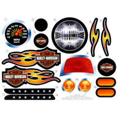 Power Wheels X6222 Lil Harley-Davidson Decal Sheet X6222-0310