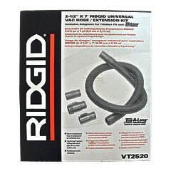 Ridgid VT2520 2 1/2 inch Tug-A-Long Positive locking Hose