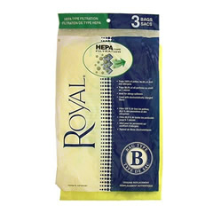 Royal 871075 Type B Hepa Vacuum Bags - 3 Pack