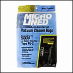 Sharp Type PU-2 Vacuum Bags Generic - 3 pack