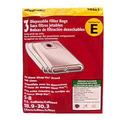 Shop Vac 906-61-00 Type E Vacuum Bags