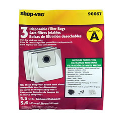 Shop Vac 906-67-00 Type A Vacuum Bags