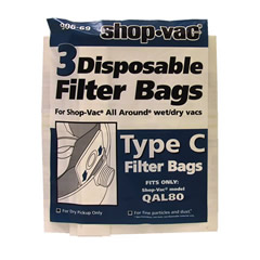 Shop Vac 906-69-00 Type C Vacuum Bags