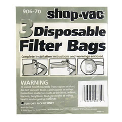 Shop Vac 906-70-00 Wet/Dry Vacuum Bags